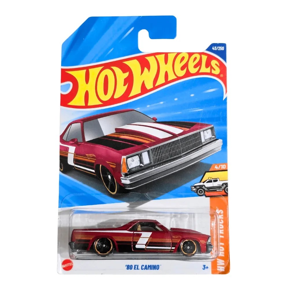 Hot Wheels '80 El Camino, 43/250, Maroon, Imported