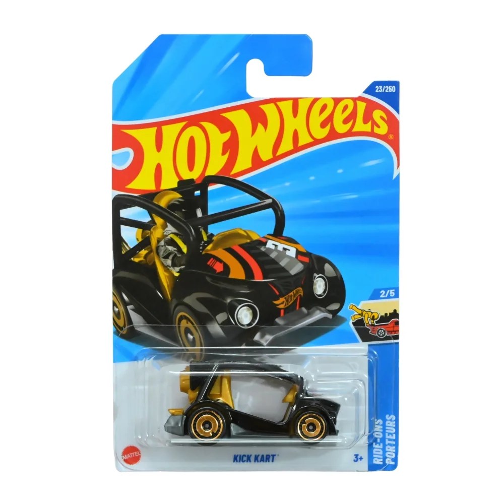 Hot Wheels Kick Kart Black Gold 23/250