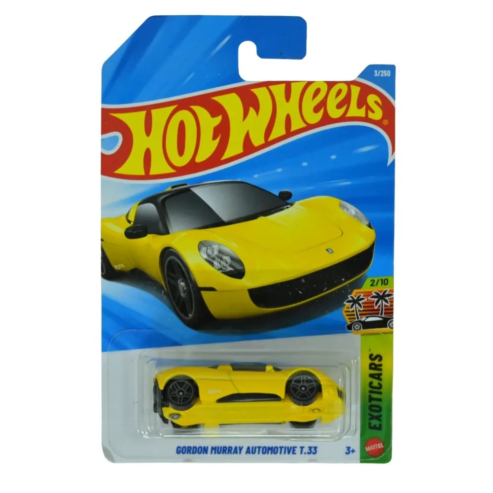 Hot Wheels Gordon Murray Automotive T33 3 250 Yellow