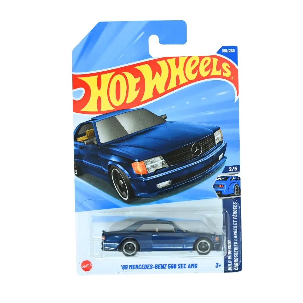 Hot Wheels 89 Mercedes-Benz 560 SEC AMG Blue 186/250