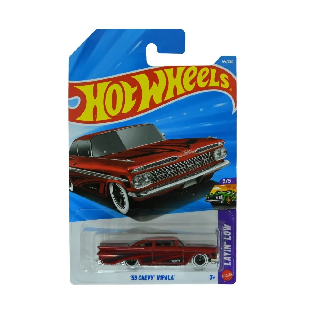 Hot Wheels 59 Chevy Impala 44 250 Red