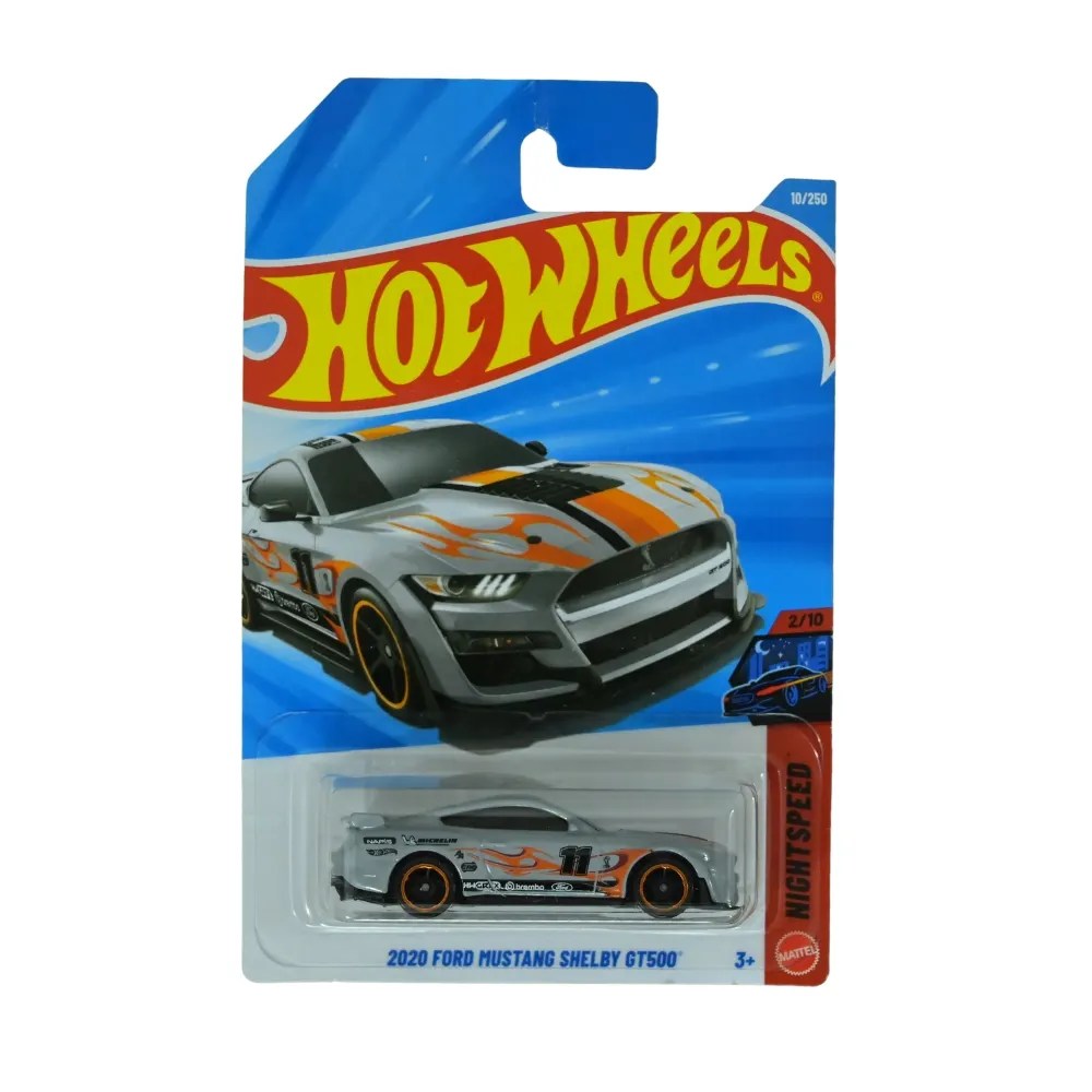 Hot Wheels 2020 Ford Mustang Shelby GT500 10 250 Silver Orange