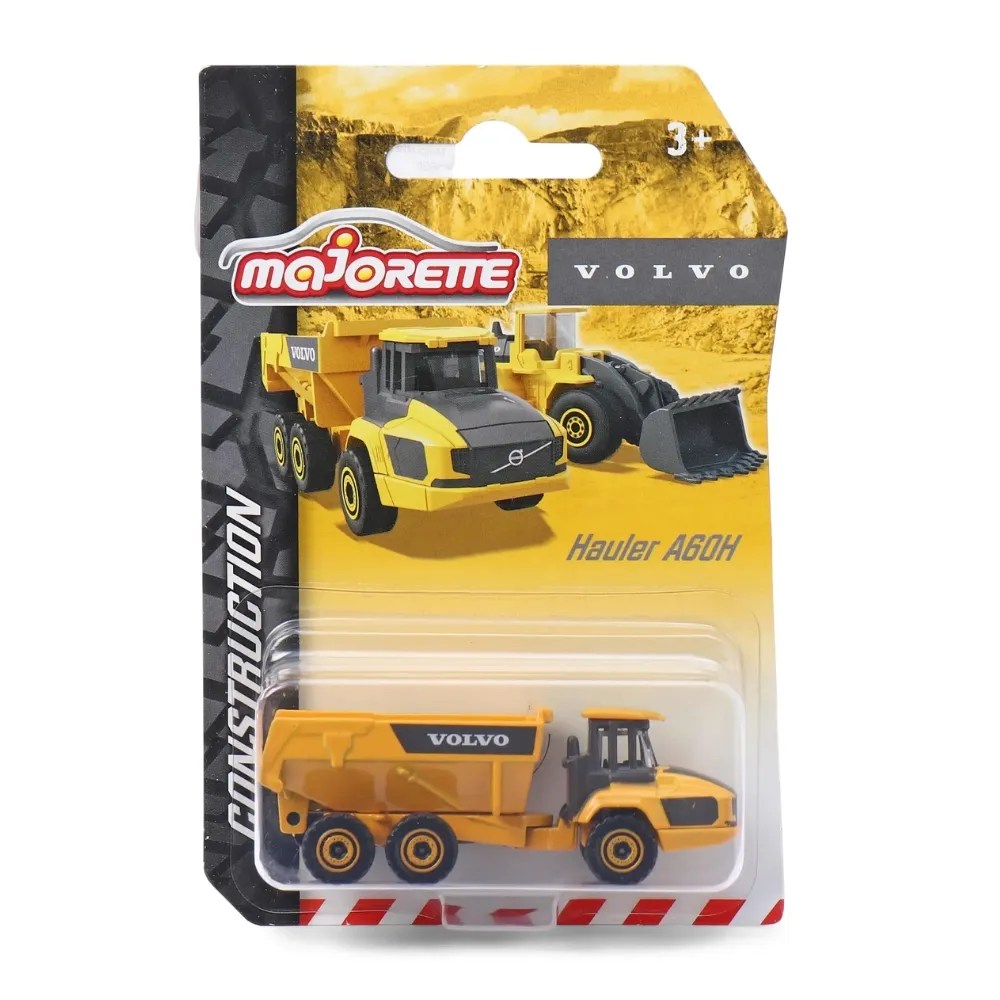 Majorette Volvo Hauler A60H – Realistic Die-Cast Construction Truck Toy