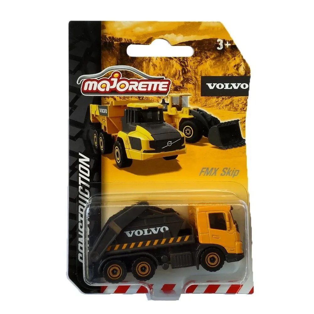 Majorette - Grand Series - Volvo Camion Toupie FMX - 19cm (Echelle 1/43ème) - Sons et Lumières - Dès 3 Ans - 213723002
