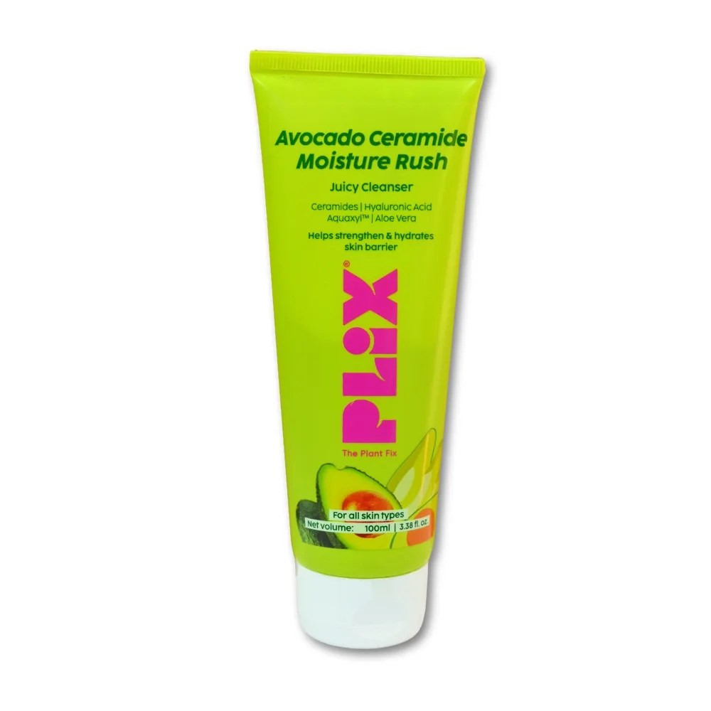 Plix Avocado Ceramide Moisture Rush Juicy Cleanser | 100ml | Green