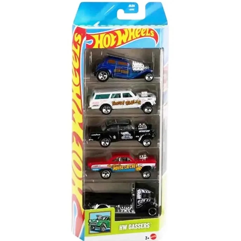 Hot Wheels HW Gassers 5-Pack | Classic Drag Racing Cars