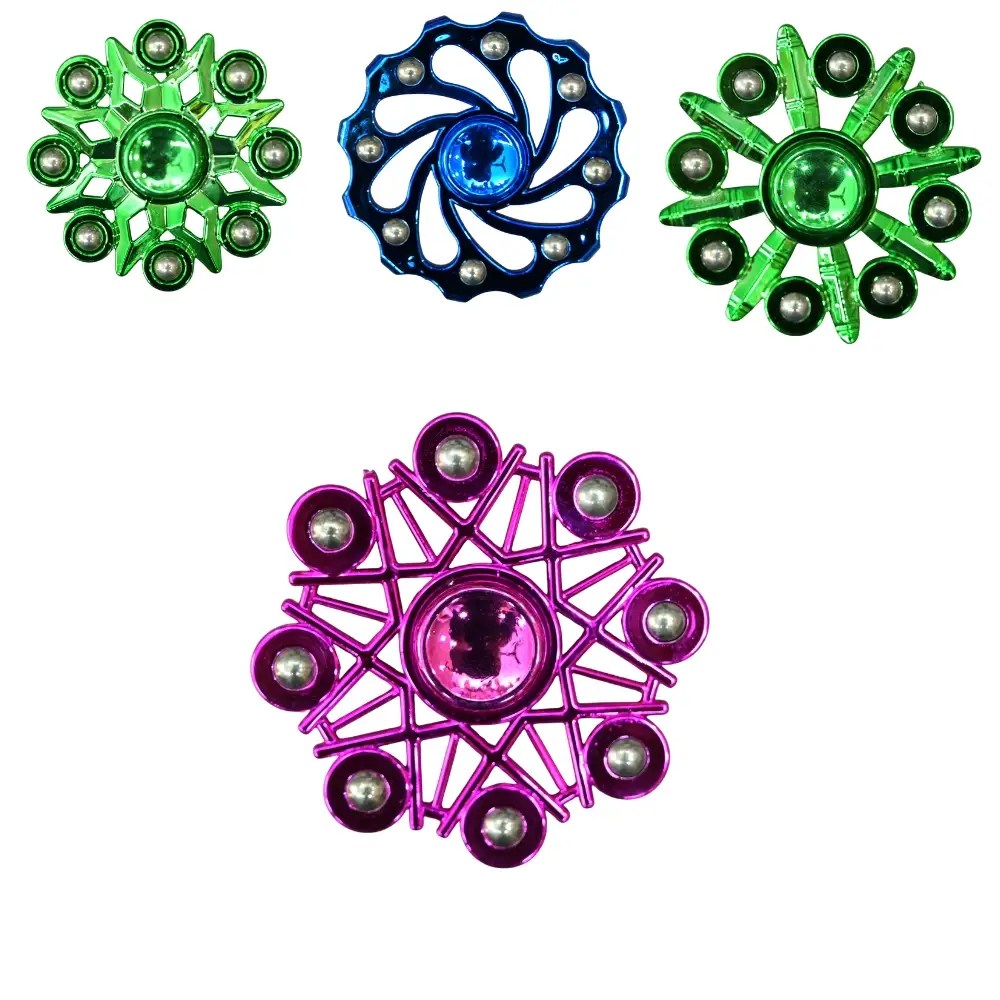 Metal Gyro Spinner Pack of 4 Random Design