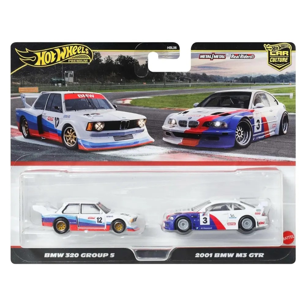 Hot Wheels Premium BMW 320 Group 5 & BMW M3 GTR 2-Car Set