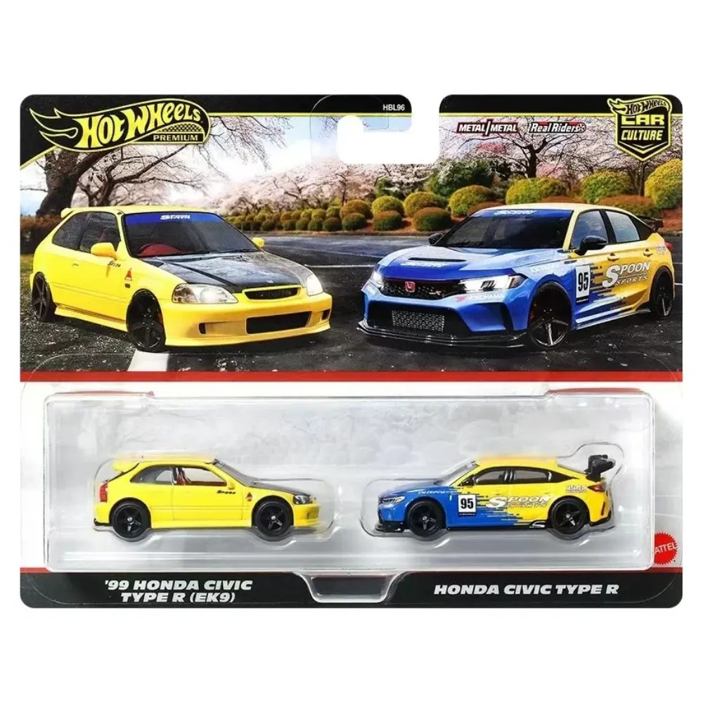 Hot Wheels Premium Honda Civic Type R 2-Car Set