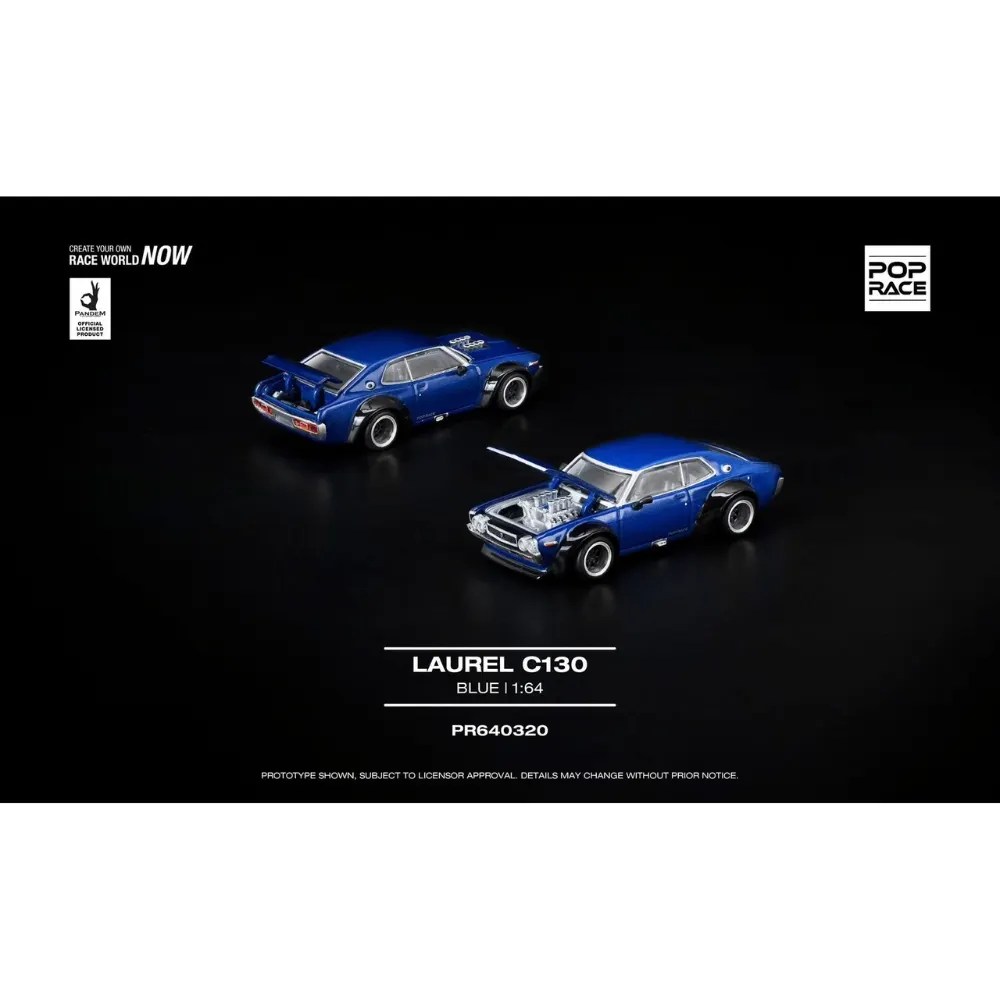 POP RACE Laurel C130 Blue 1:64