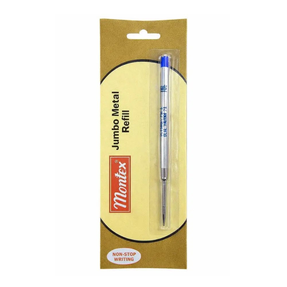 Montex Jumbo Metal Refill Blue Ink