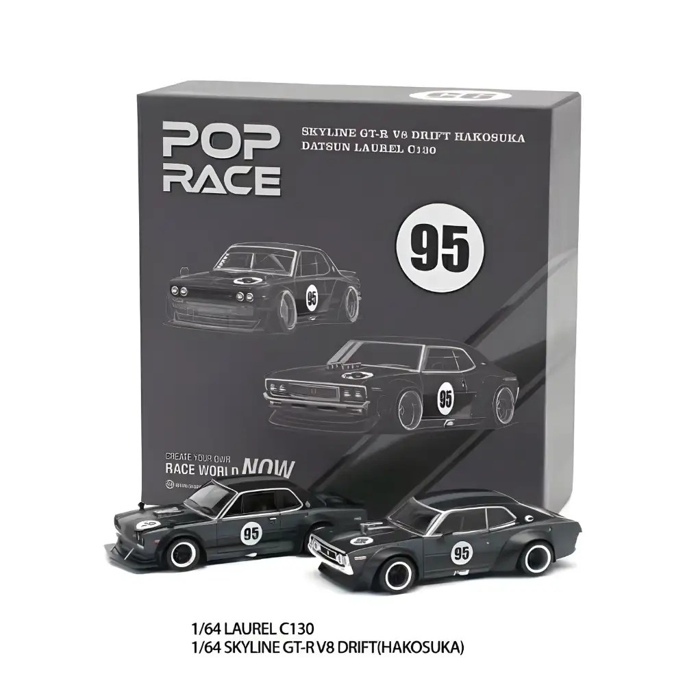 Pop Race Nissan Skyline GT-R V8 Drift (Hakosuka) & Laurel C130