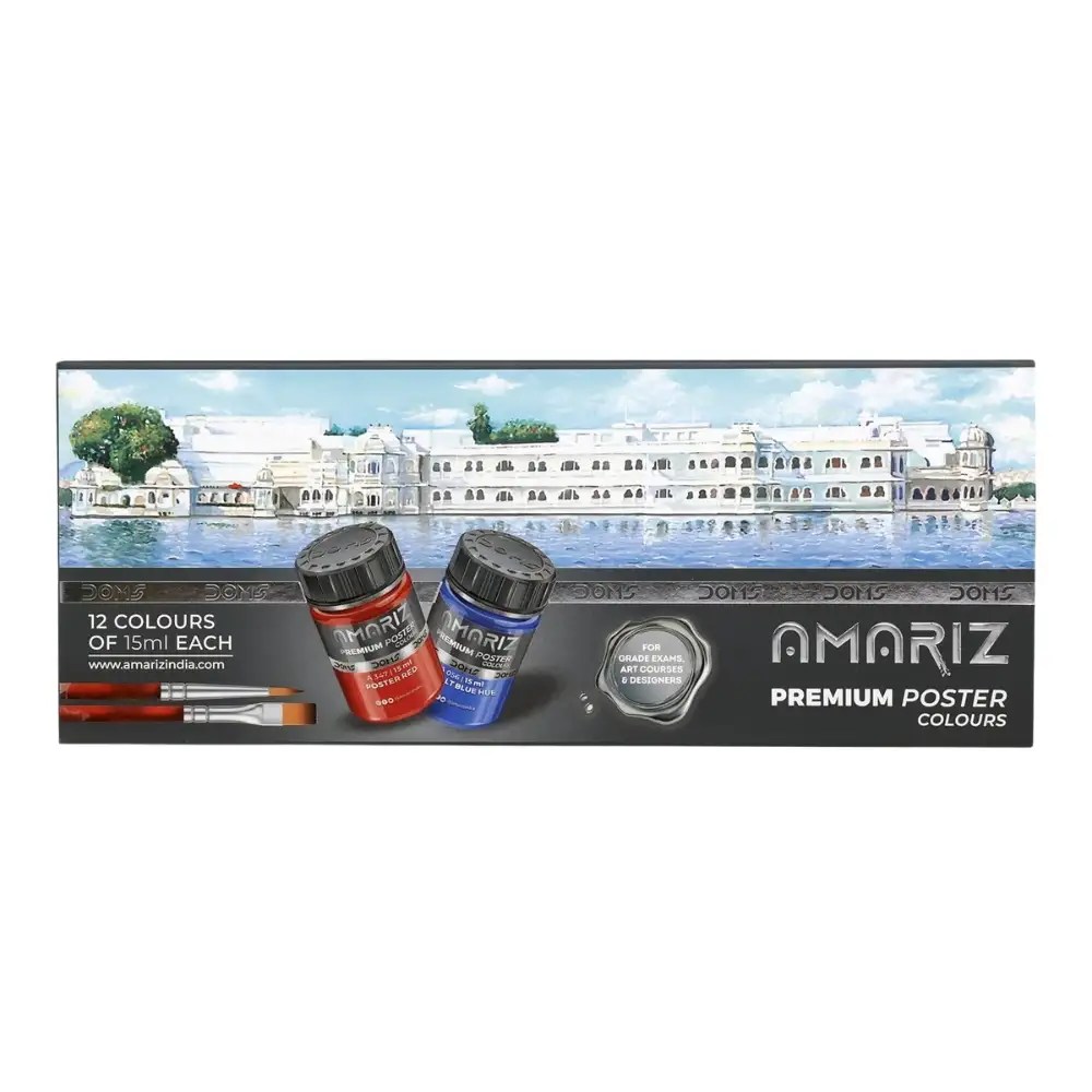 Amariz Premium Poster Colours Set – 12 Shades