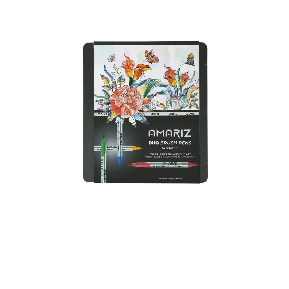 Amariz Duo Brush Pens Set – 14 Shades