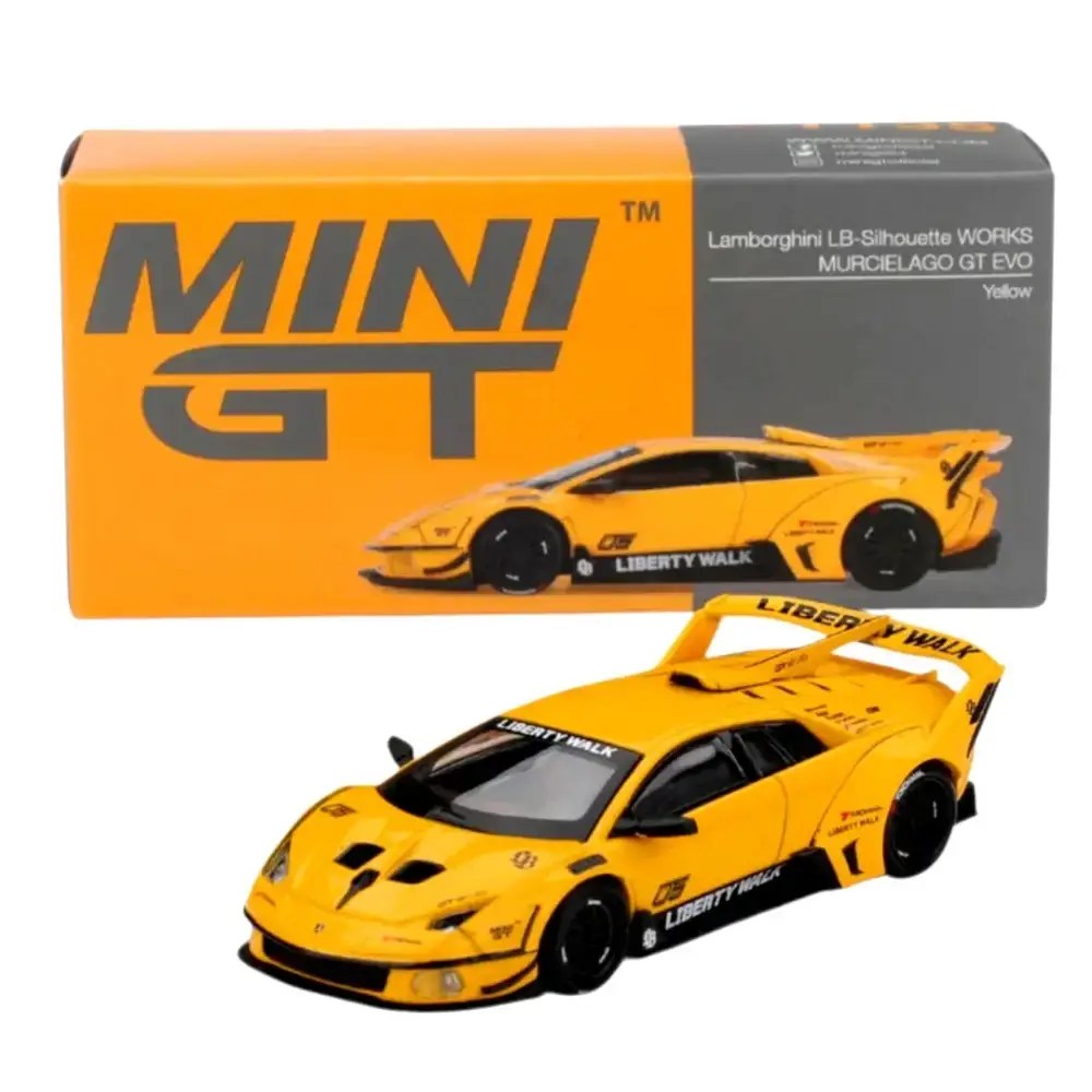 MINI GT Lamborghini Murcielago GT EVO LB-Silhouette Works Yellow