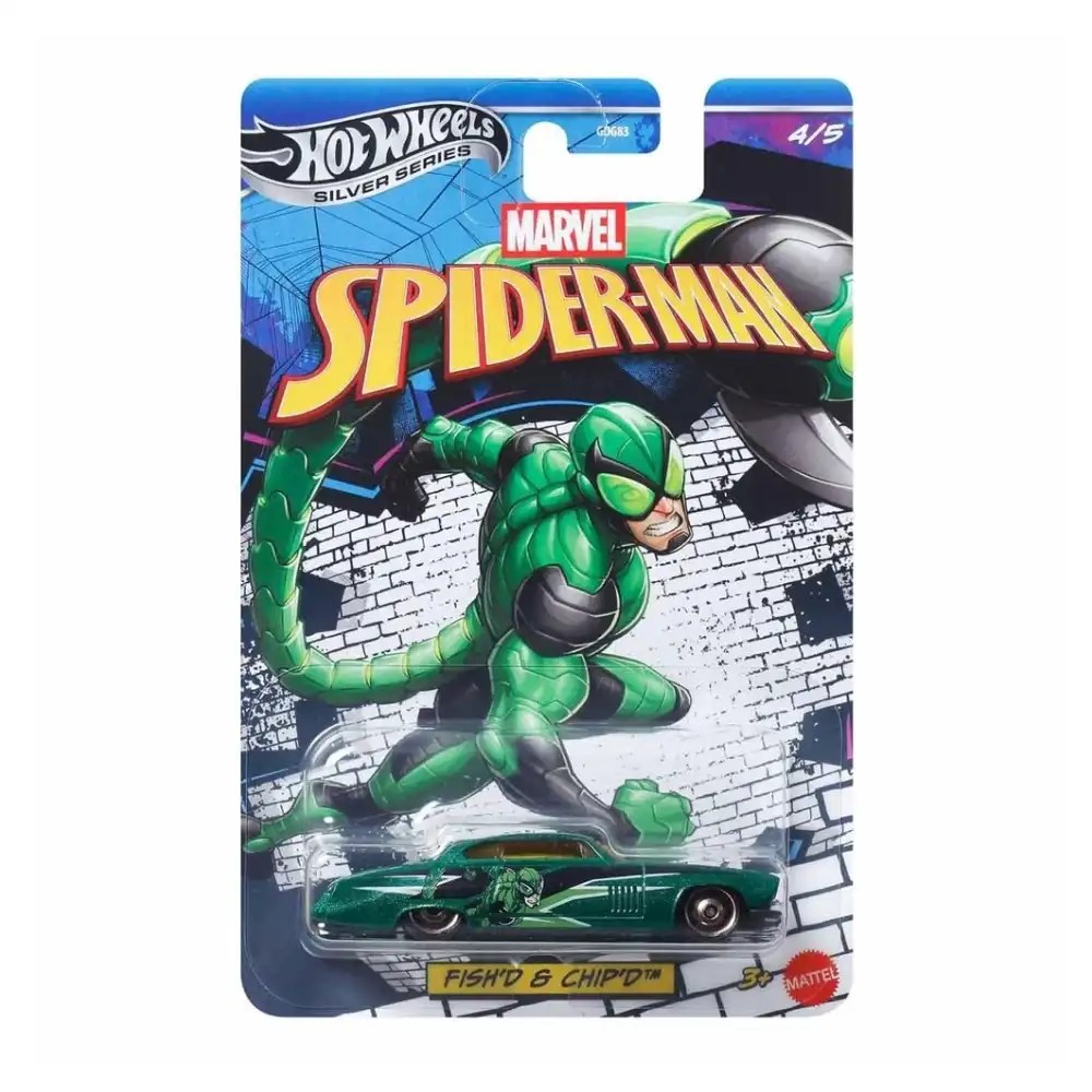 Hot Wheels Marvel Spiderman Fishd Chipd Car