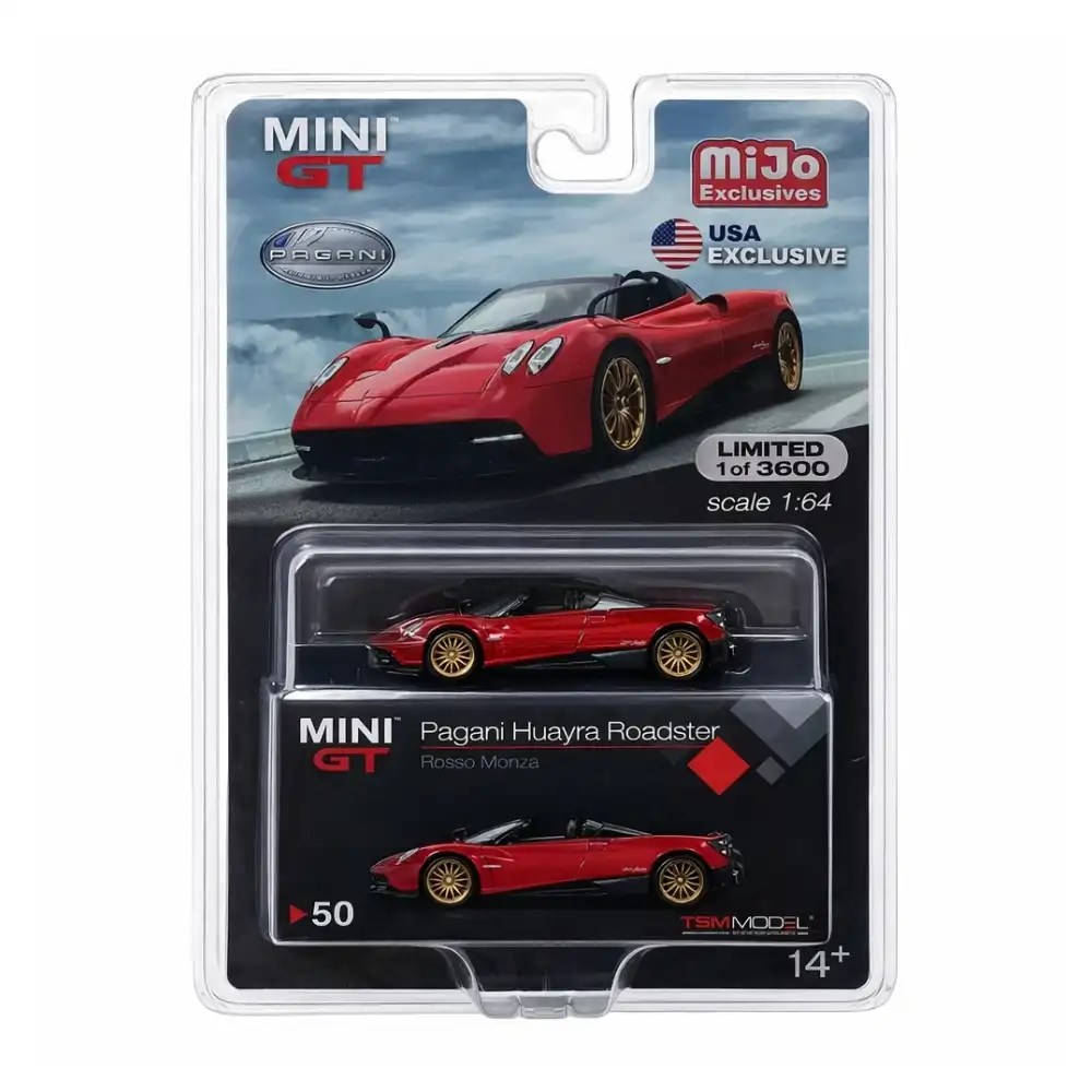 Mini GT Pagani Huayra Roadster Rosso Monza - Grover Techno