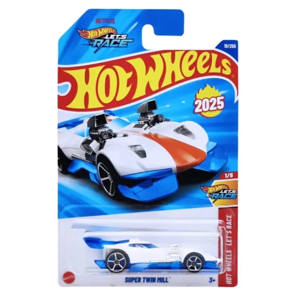 Hot Wheels Super Twin Mill White Blue Imported