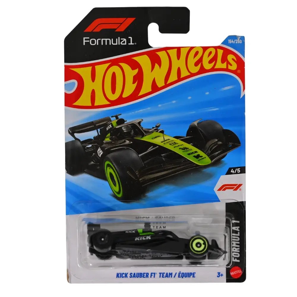 Hot Wheels Black Green Kick Sauber F1 Team Formula