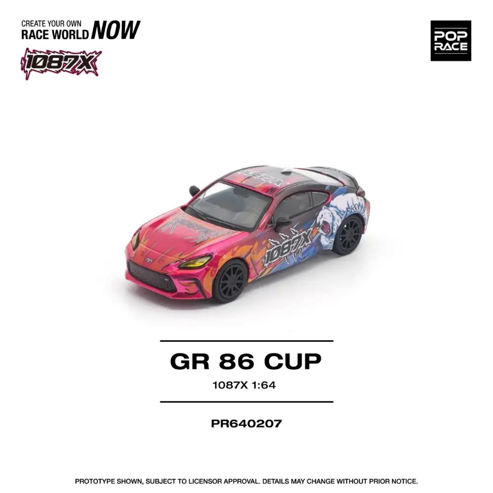 Pop Race PR640207 Toyota GR86 Cup 1087X – 1:64