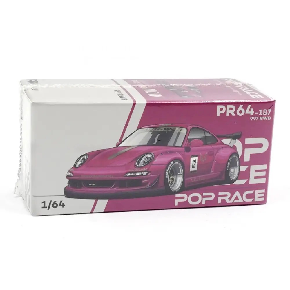 POP RACE PR64-187 Porsche 997 RWB Pink
