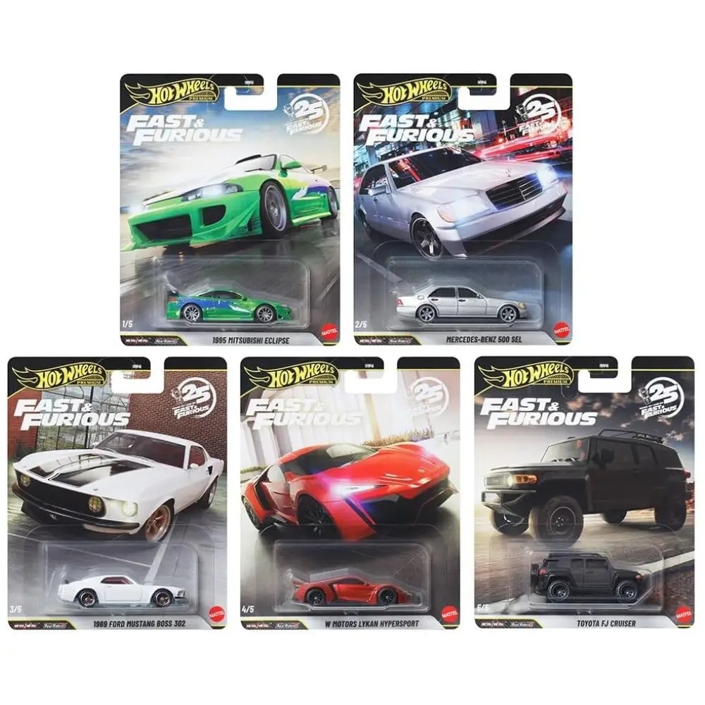 Hot Wheels Fast & Furious Premium Set 2025 | 25th Anniversary Edition