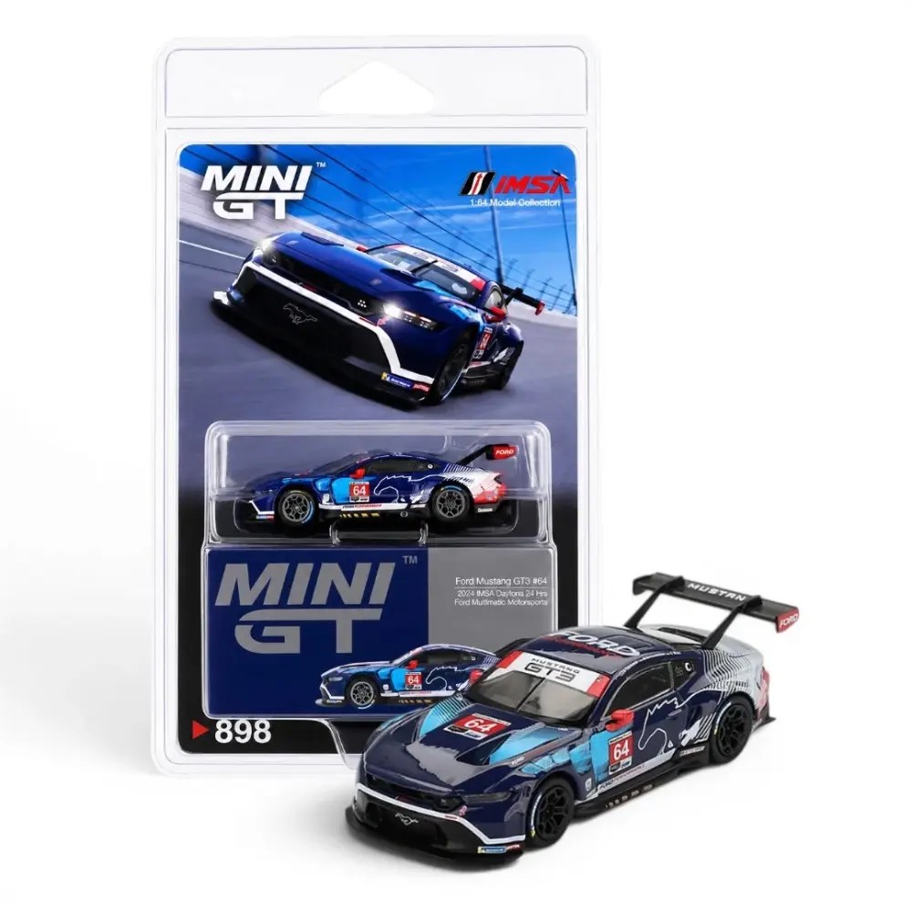 MINI GT 898 Blister Ford Mustang GT3 #64 IMSA Daytona 24H