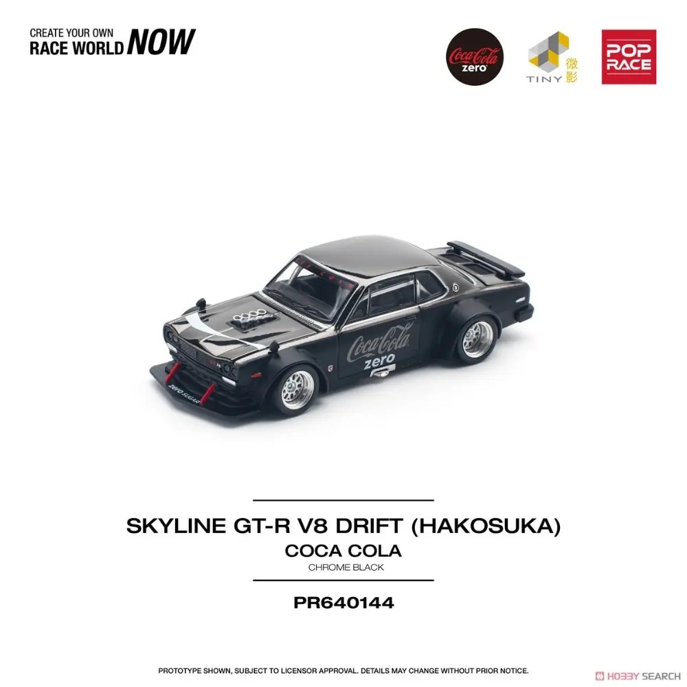 POP RACE PR640144 Skyline GT-R V8 Drift Hakosuka Coca Cola
