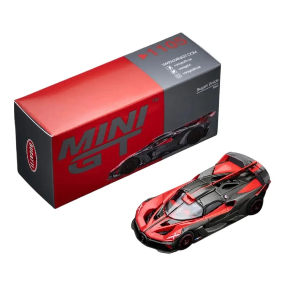 MINI GT 1105 Bugatti Bolide Red/Black