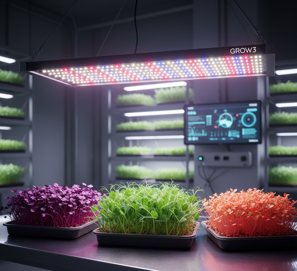 Comparing Light Types For Microgreens: From Fluorescent To LED