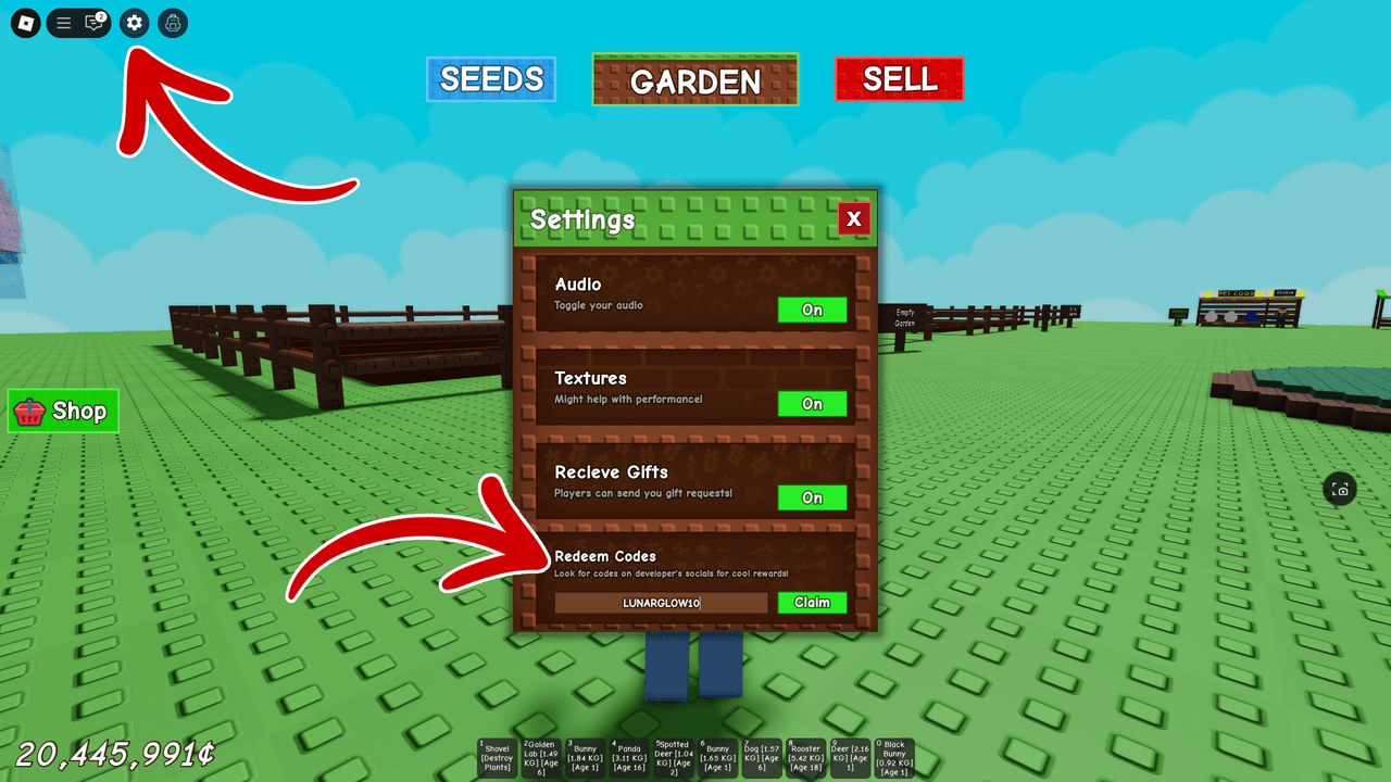 Active Grow A Garden Roblox Codes Grow A Garden Codes 