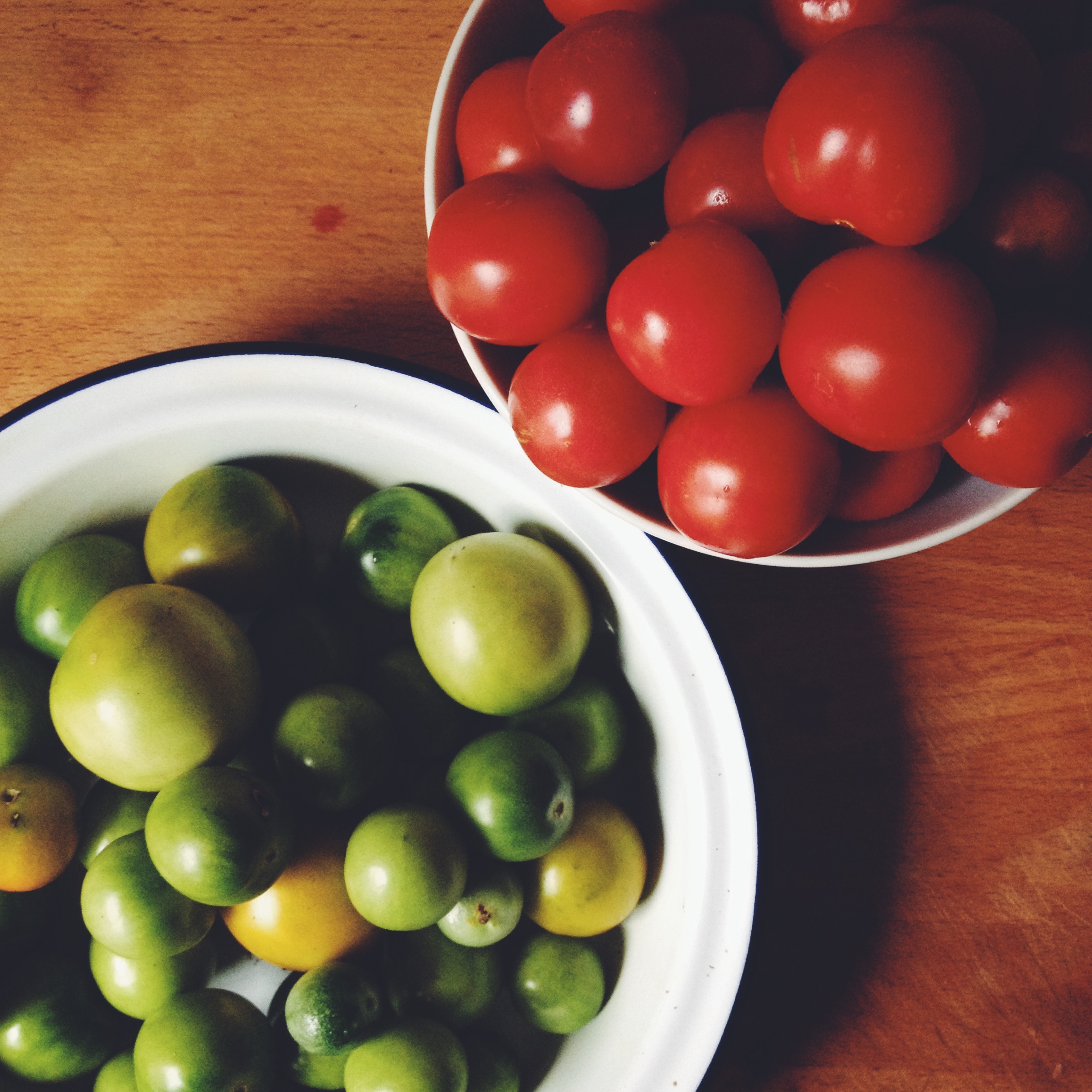 Green and Red Tomatoes