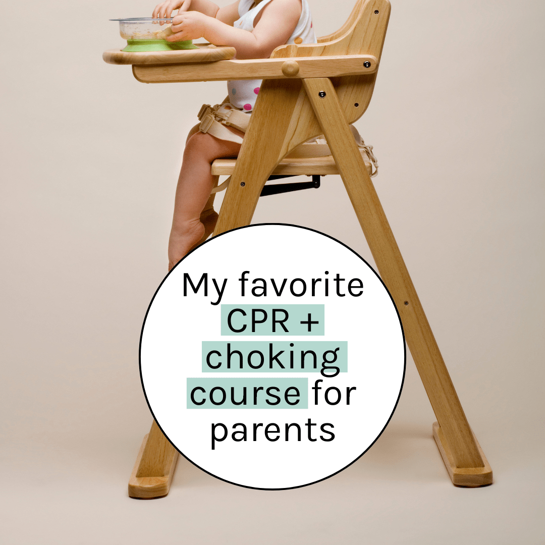 3 reasons why you need a baby choking/CPR course for starting solids + my favorite one