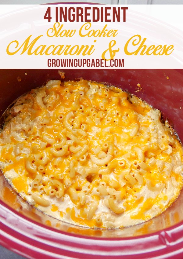 4 ingredient slow cooker mac and cheese recipe