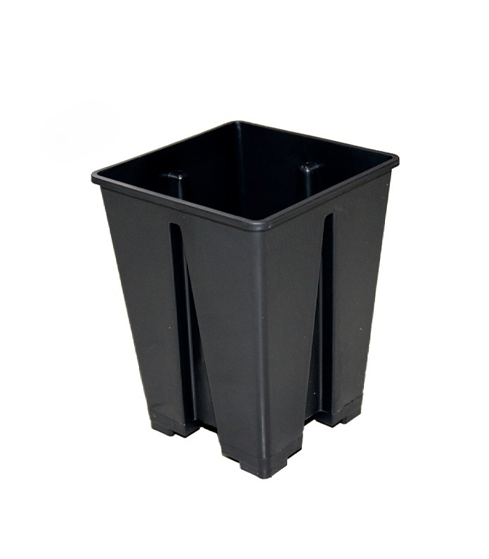 Pot Carré Noir de 3,4L