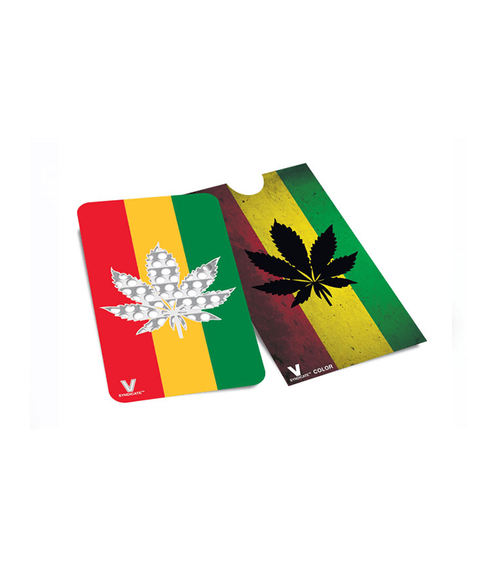 Grinder – V Syndicate Grinder Card - Hanfblatt (Rasta)