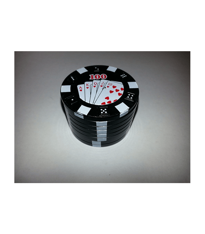 Grinder – grinder poker de tamis métallique noir