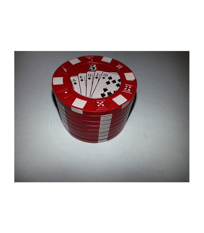 Grinder – grinder poker de tamis métallique rouge