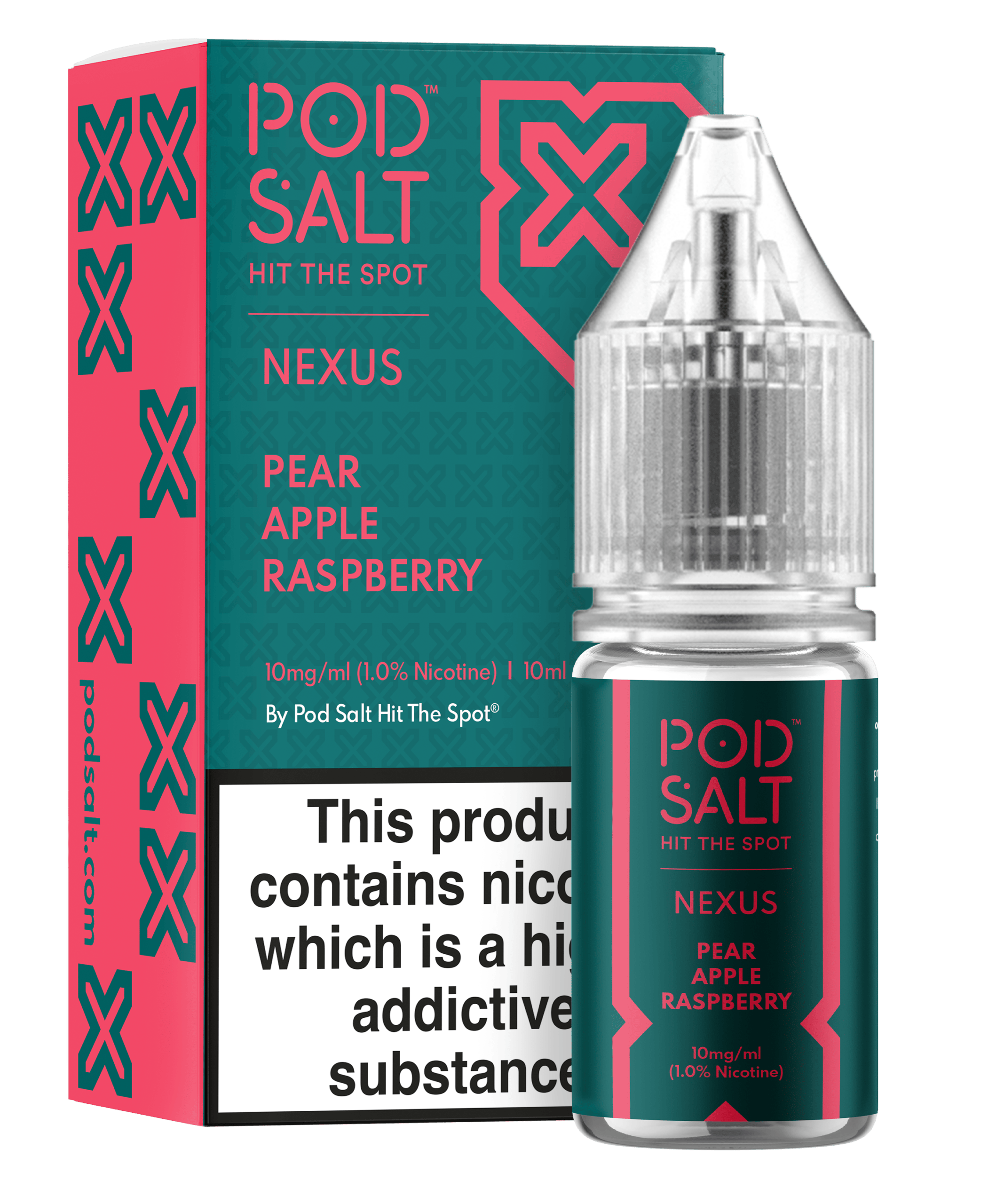 Pod Salt Nexus Pear Apple Raspberry - Sel de Nicotine 10ml 10mg 50/50