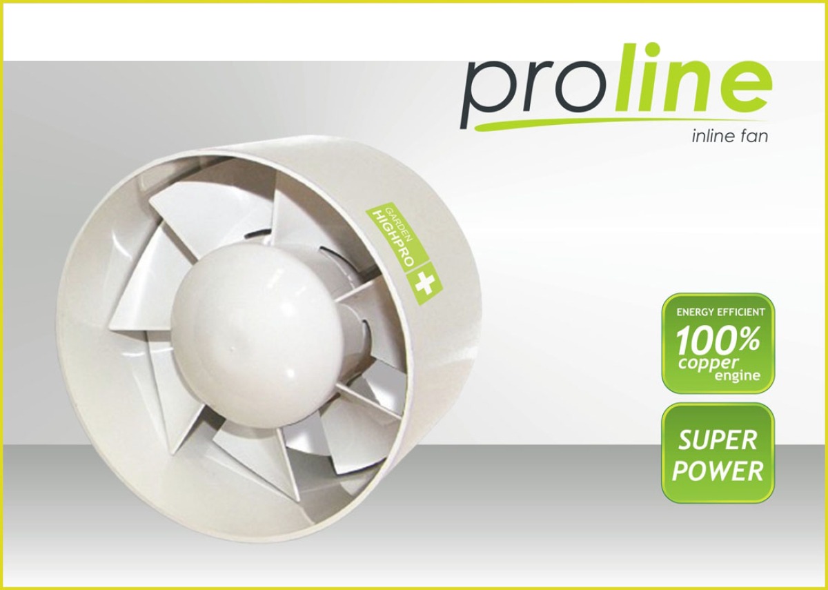 Garden HighPro Inline Fan 100mm