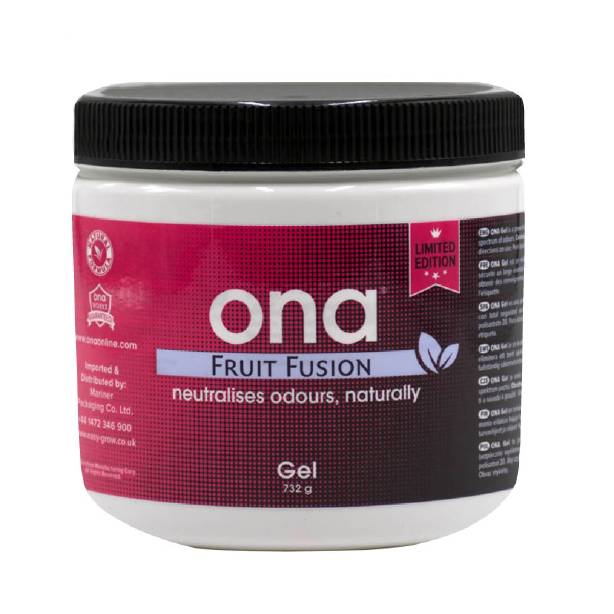 ONA Gel Fruit Fusion 1L / 732g - Neutralisateur d'Odeurs