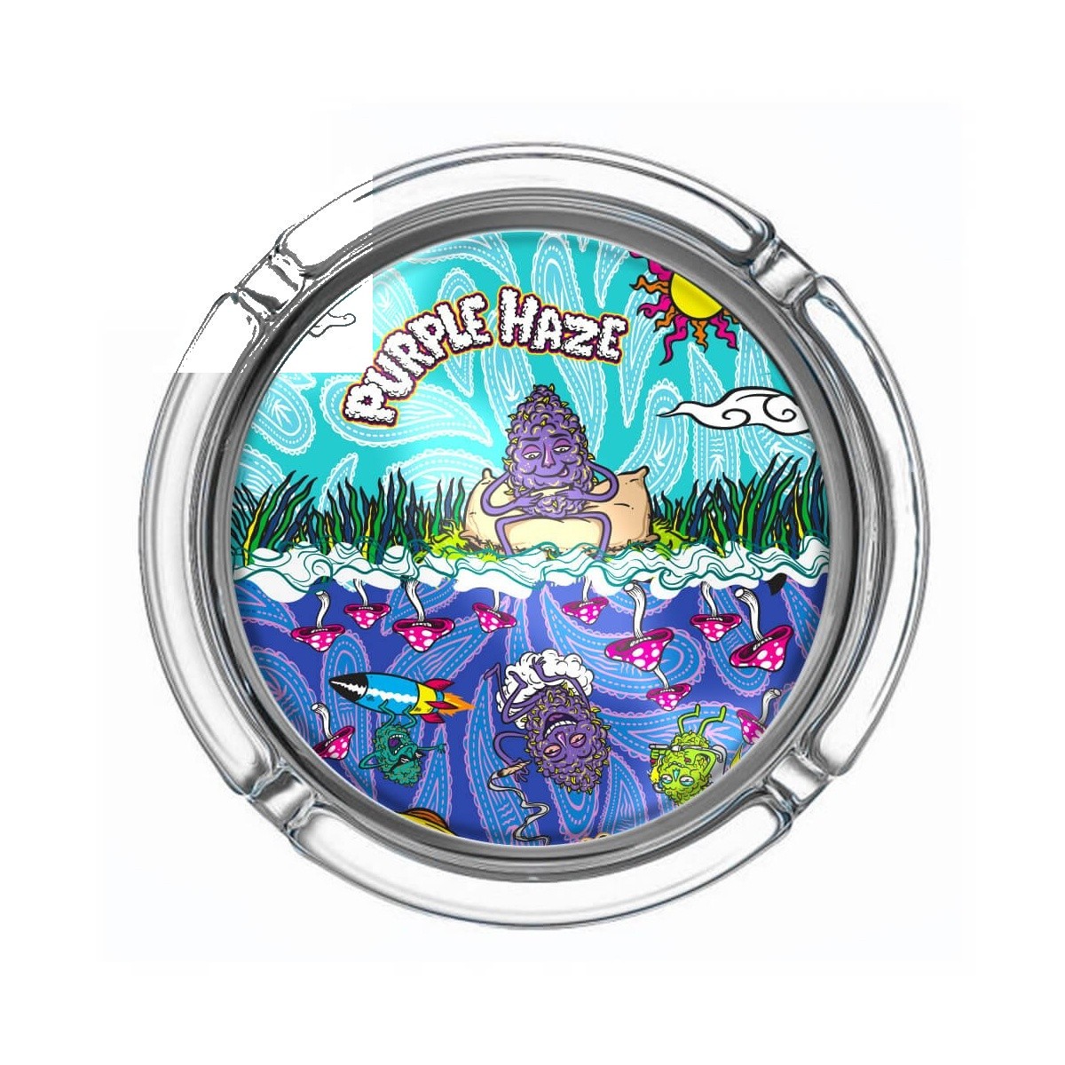 Cendrier - Best Buds Small Glass Cendriers Purple Haze