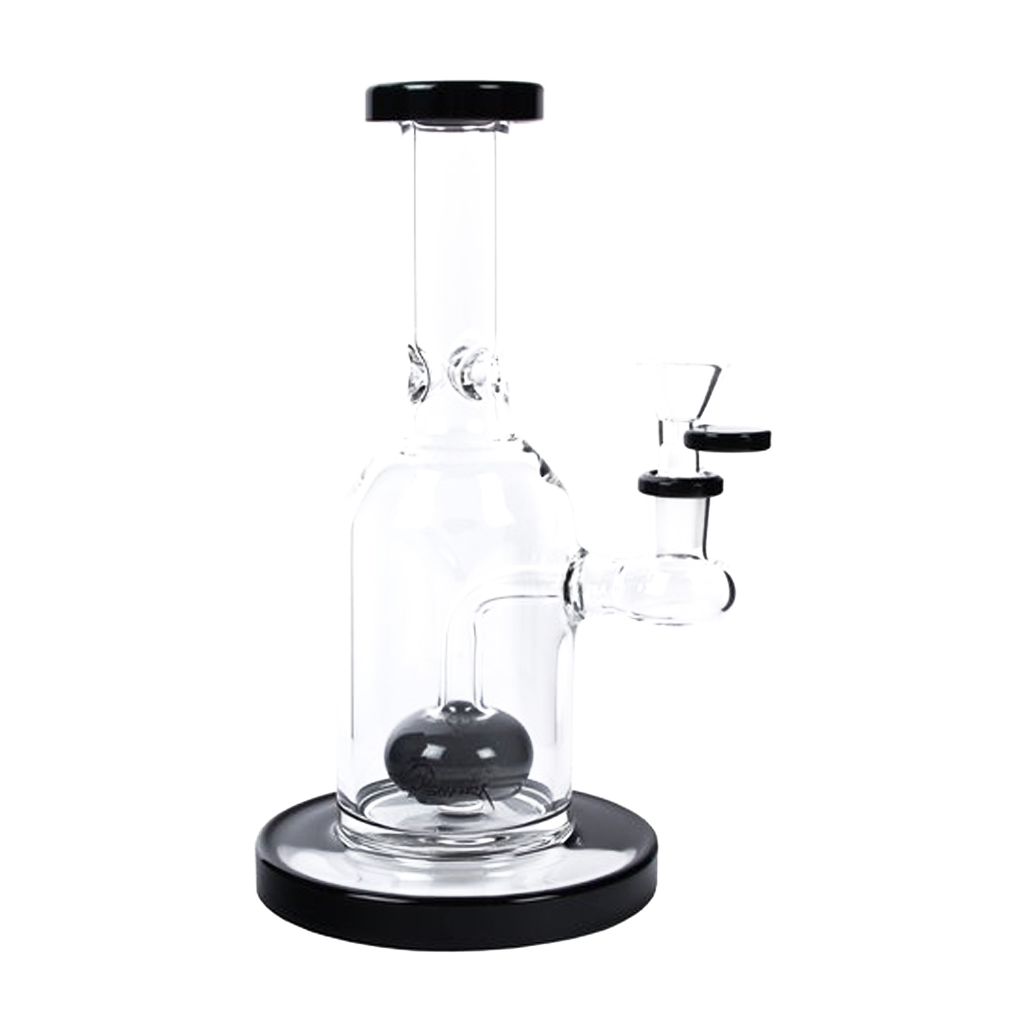 Bong/Dabber Black Transparent 22cm