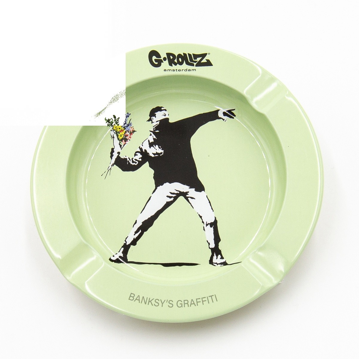 Cendrier - G-Rollz Metal Tin Cendrier Banksy Flower Thrower