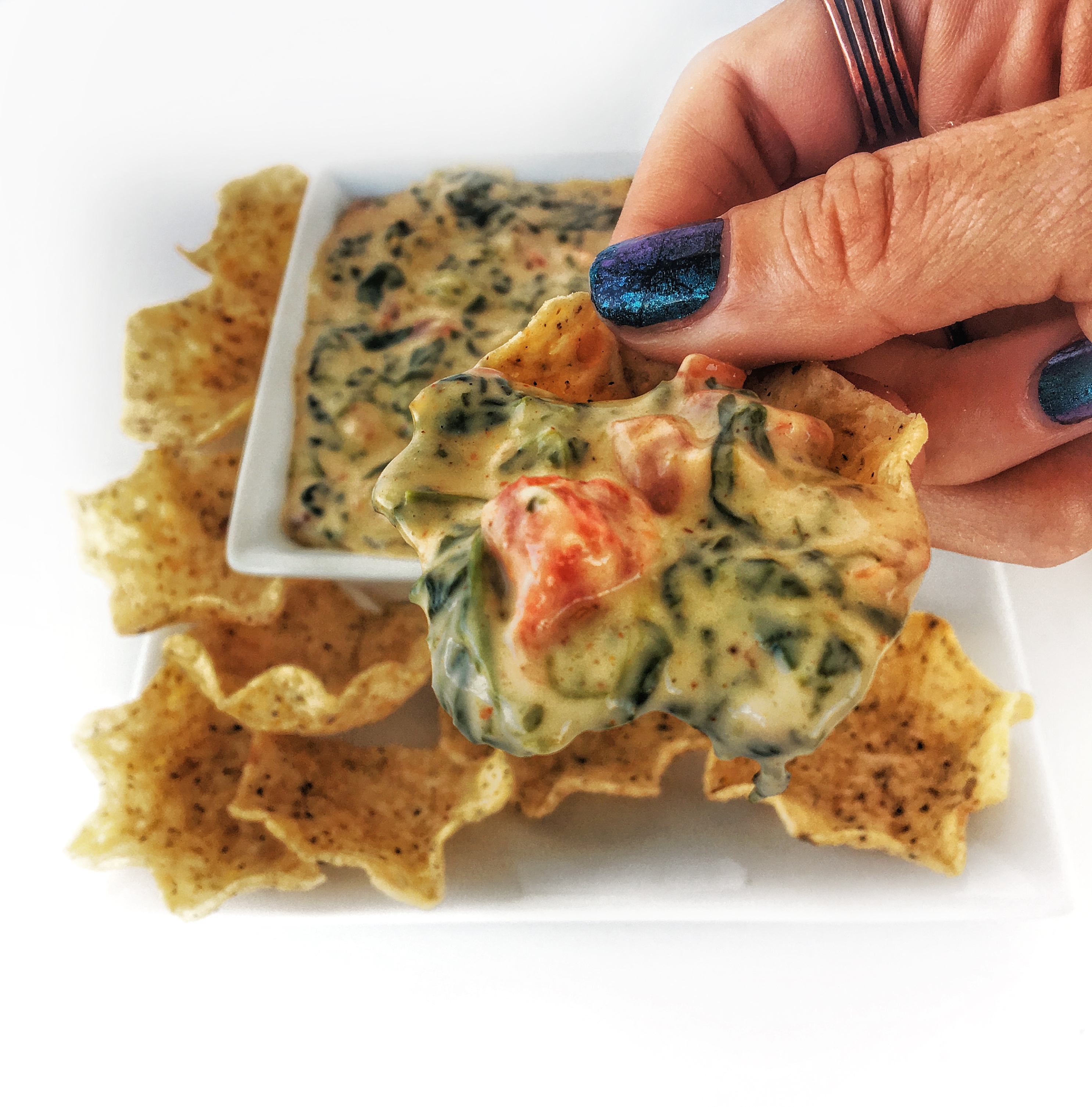 SlowCooker Espinaca Dip 4 WW points Grub Delite