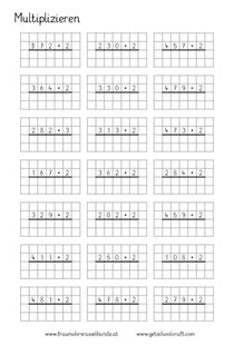 Multiplikation Division Klasse 5 Aufgaben Multiplikation Division