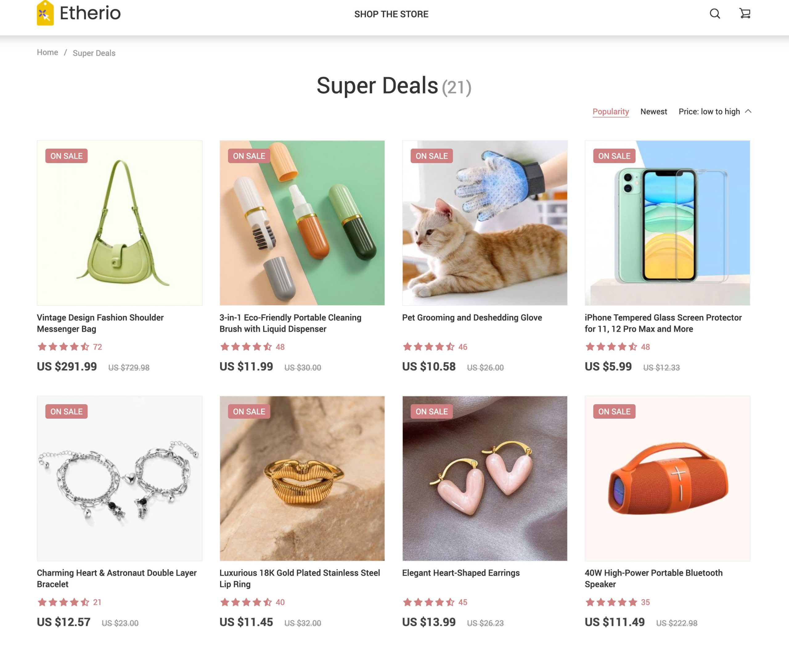 etherio.shop for gifts and gadgets, clothes, and more