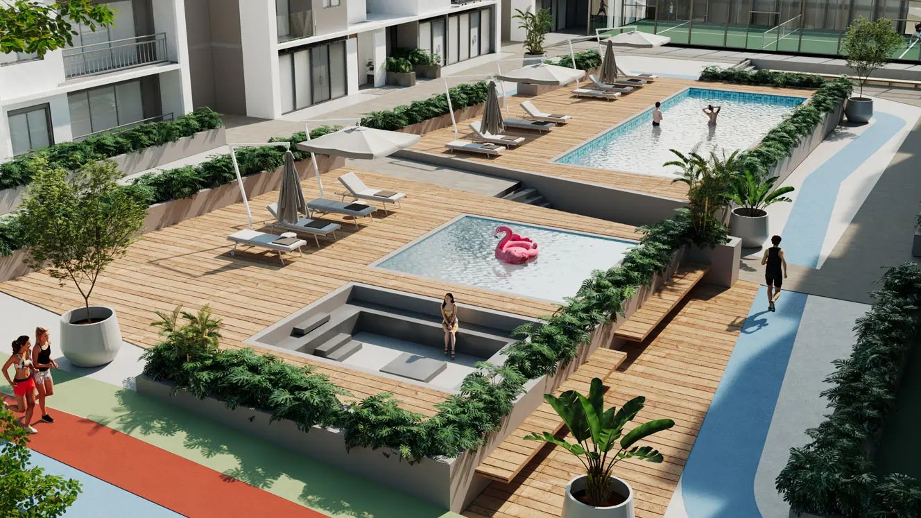 Venta de apartamentos, Manhattan Tower, piscina