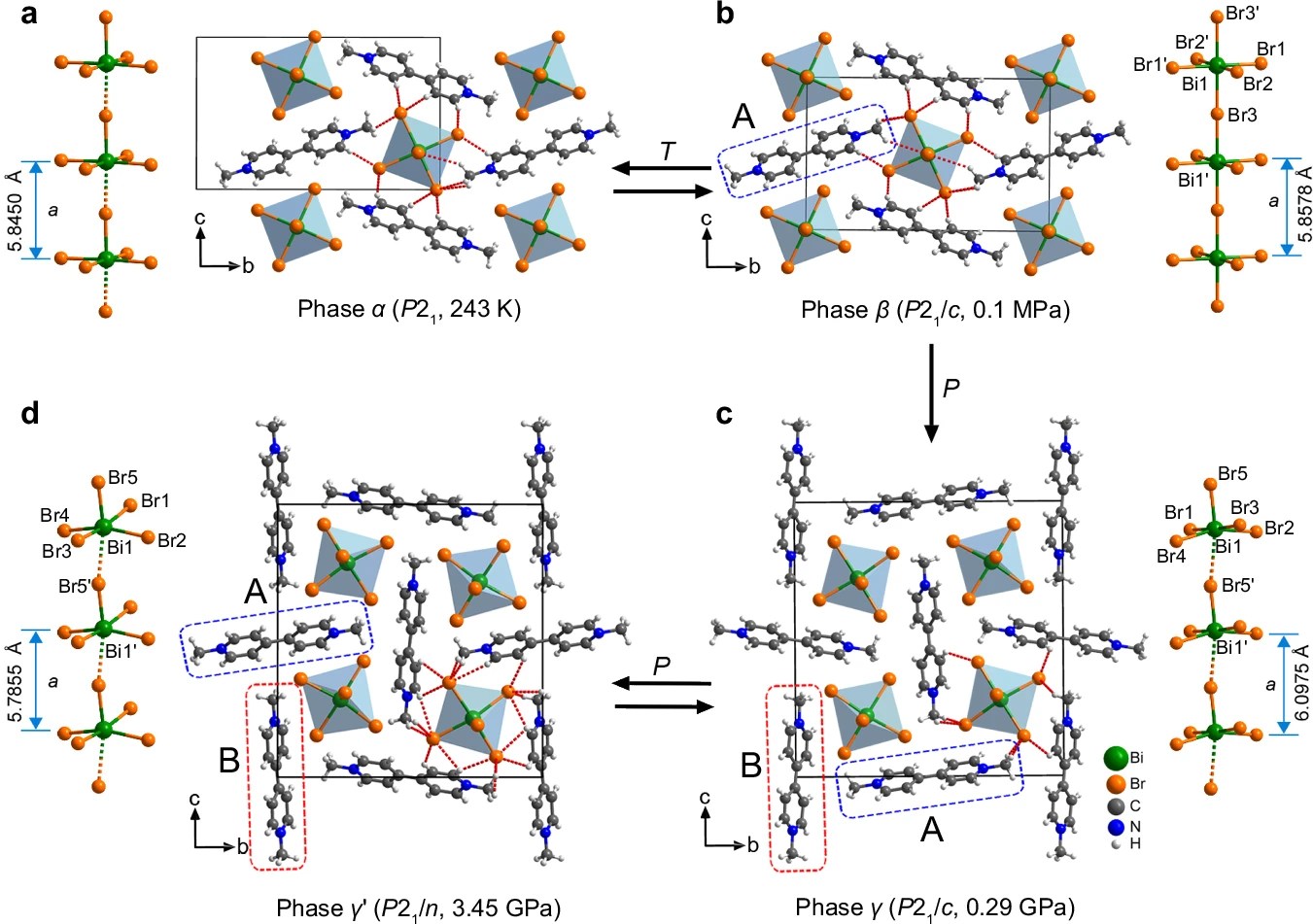 Pressure-induced shape and color changes and mechanical