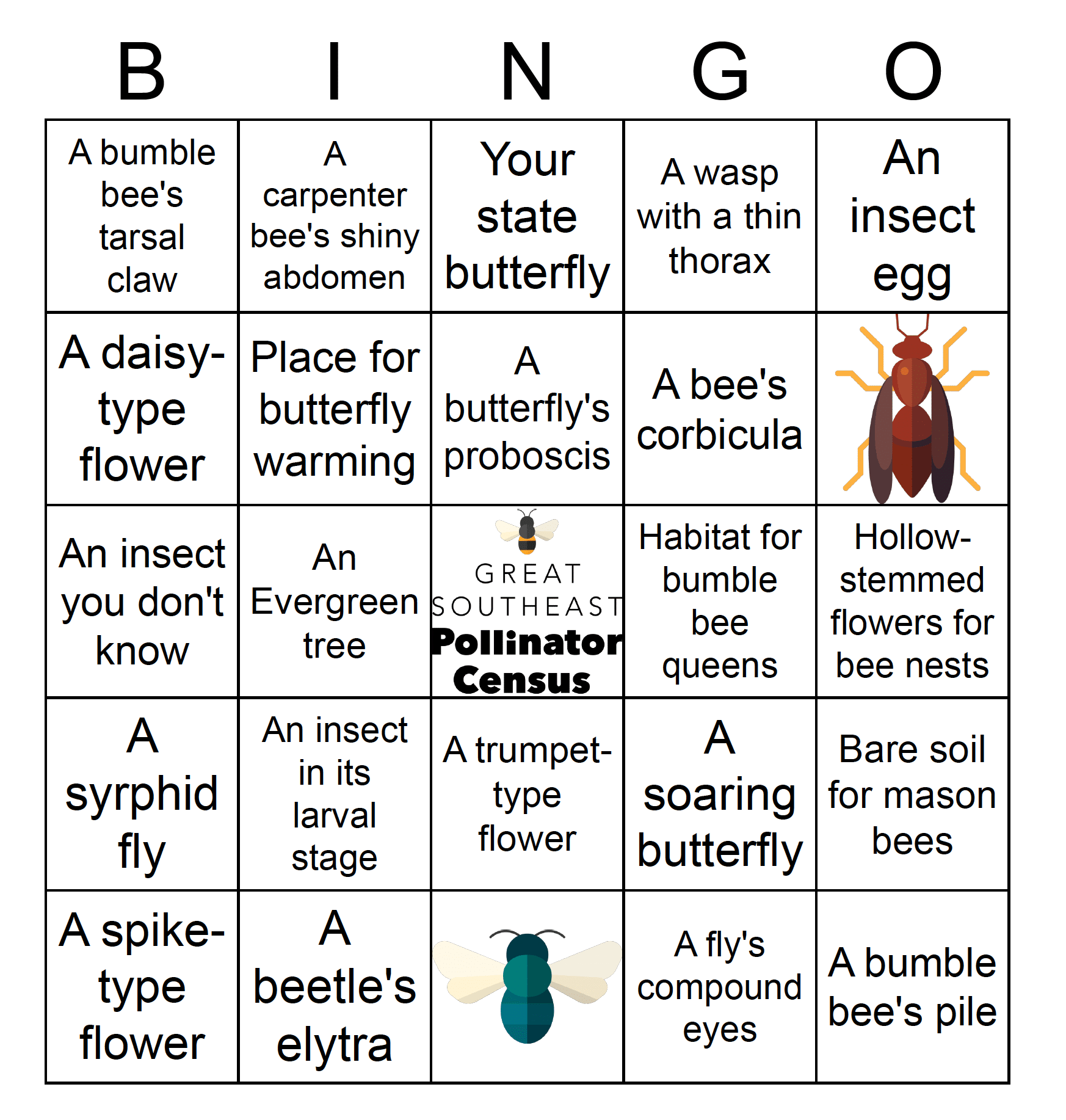 An intermediate garden hunt game